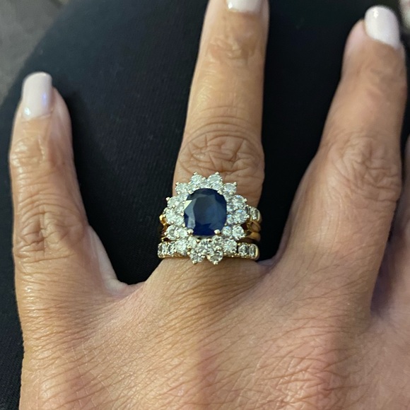Sapphire & Diamond Ring - Picture 3 of 10